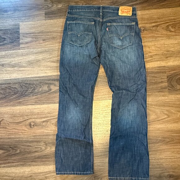Levi 527 Slim Bootcut Jeans Men’s Size 34x32 Dark Wash Denim NWOT - Picture 4 of 6